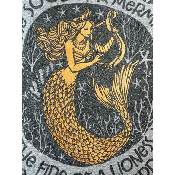 March Woman Graphic Long Sleeve Shirt Fruit Of The Loom HD Cotton Medium Gray - Picture 11 of 16